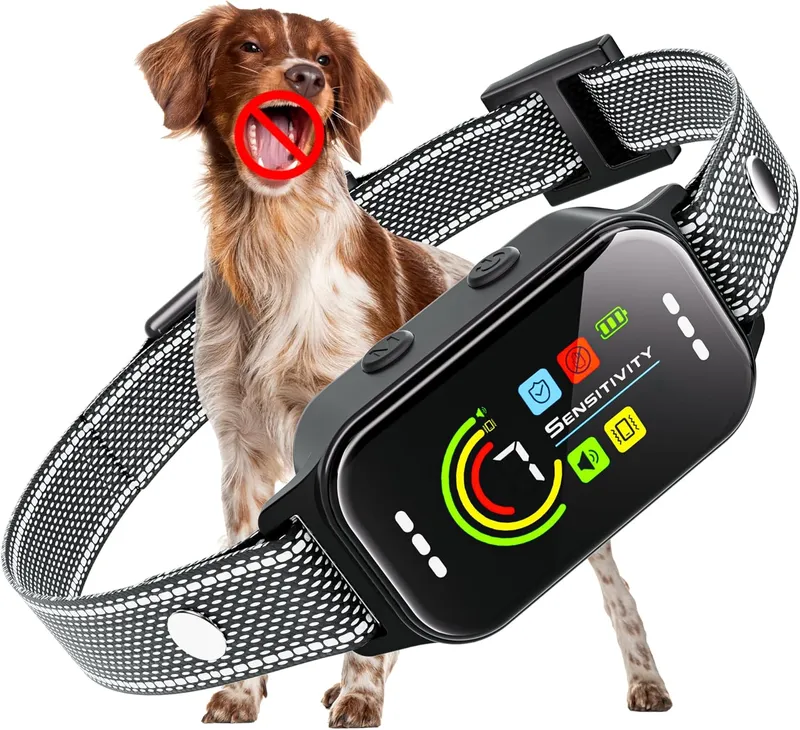 JEUJE Dog Bark Collar, Black